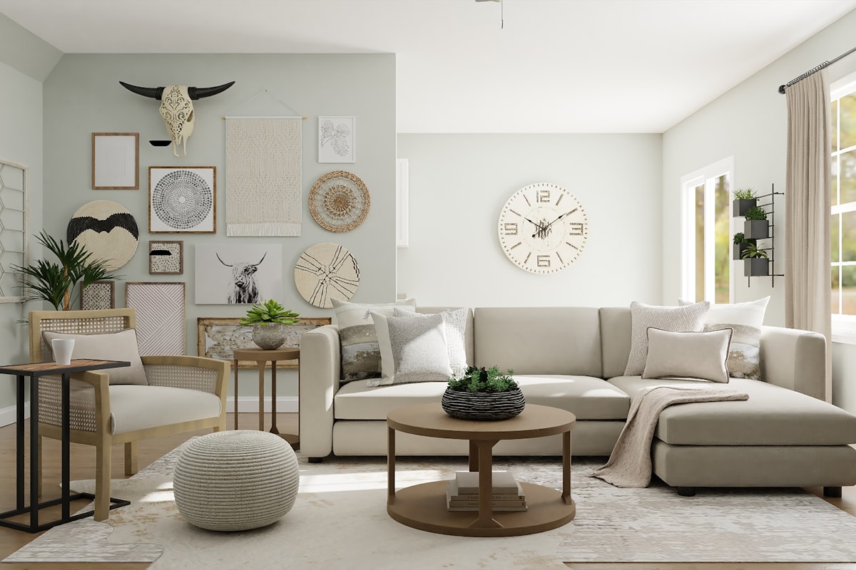 Furnished villa living room ready for clearance